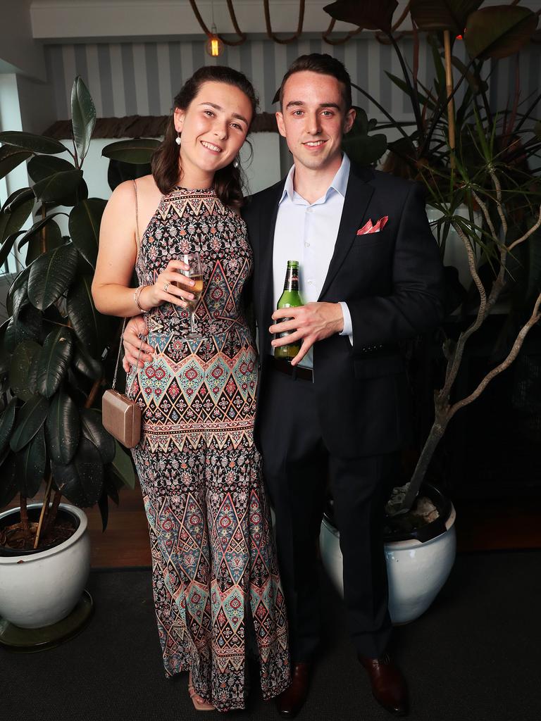 Hannah Steele and Tex Hall. Fahan School leavers dinner at Seagrass Long Point in Sandy Bay. Picture: Nikki Davis-Jones