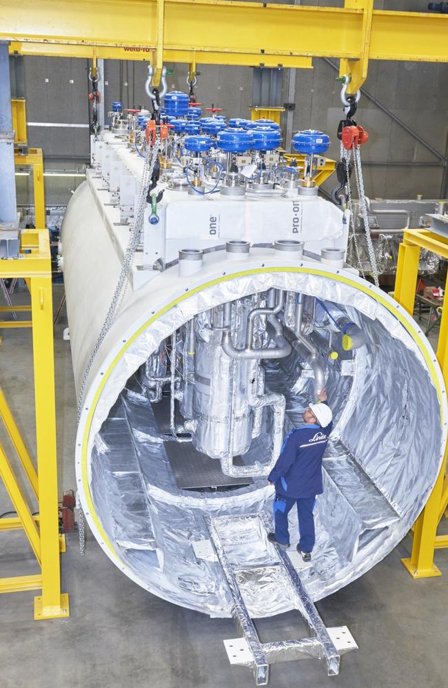 A cold box similar to one being built for the Brisbane cryogenic cooling plant. Pictures: PsiQuantum