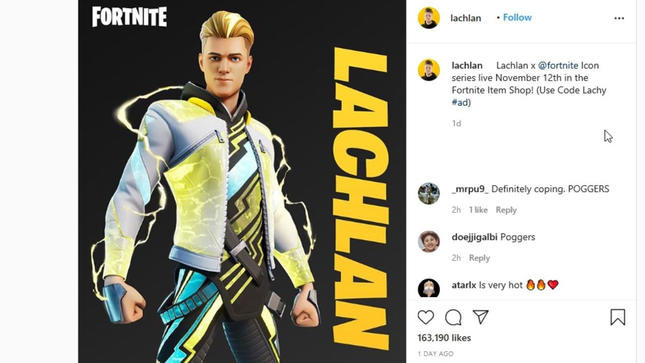 Logan Youtuber Lachlan Finally Gets Fortnite Skin The Courier Mail