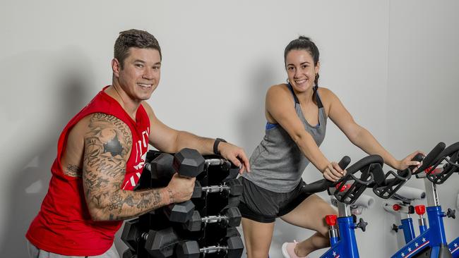 Ricardo Parata and Krysti-Glory Parata are excited to start over after their gym was burnt down last year. Picture: Jerad Williams