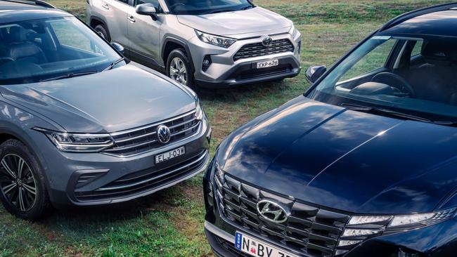 Photo of comparison test between Hyundai Tucson, Toyota RAV4 and Volkswagen Tiguan