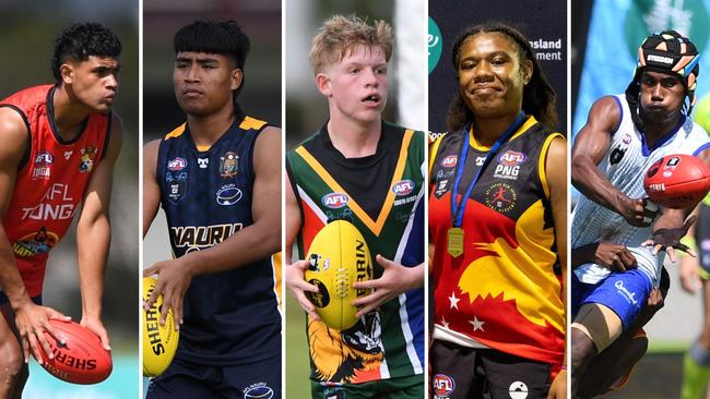 Top players from 2024 under-17 AFL Pacific Cup. Pictures: AFL Queensland.