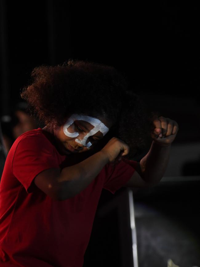 Garramilla Dancers at the 2022 National Indigenous Music Awards. Picture: (A)manda Parkinson