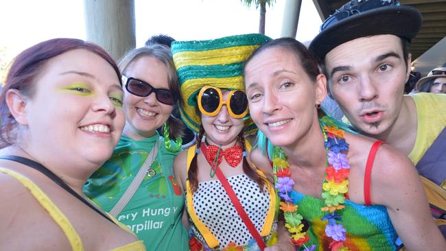 Big Pineapple Music festival, 2013: Lauren Cary, Courtney Lucas, Amanda Salmon, Kendra Stace and Liam Smith. Photo: John McCutcheon / Sunshine Coast Daily