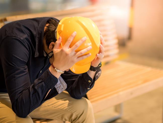 Sad builder generic. Photo: iStock