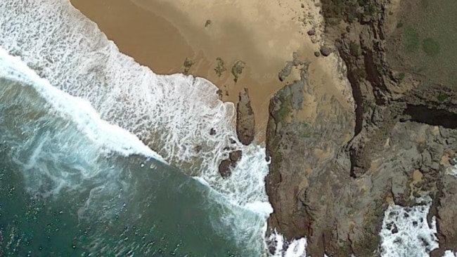 A body has been found in the search for a woman who was swept off rocks while fishing in Victoria. Picture: Google Maps