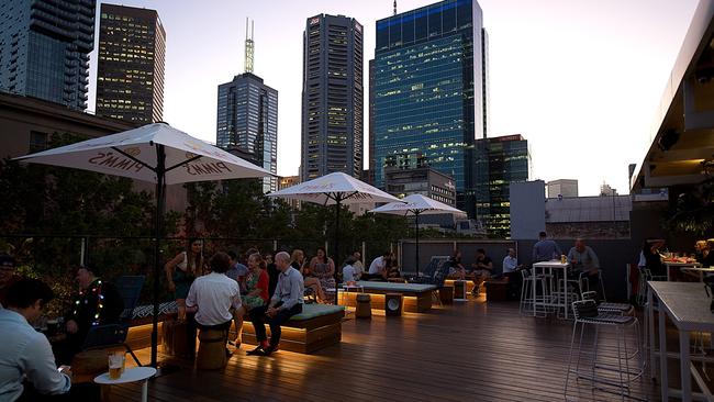 The Imperial Hotel boasts a rooftop bar for sports buffs.