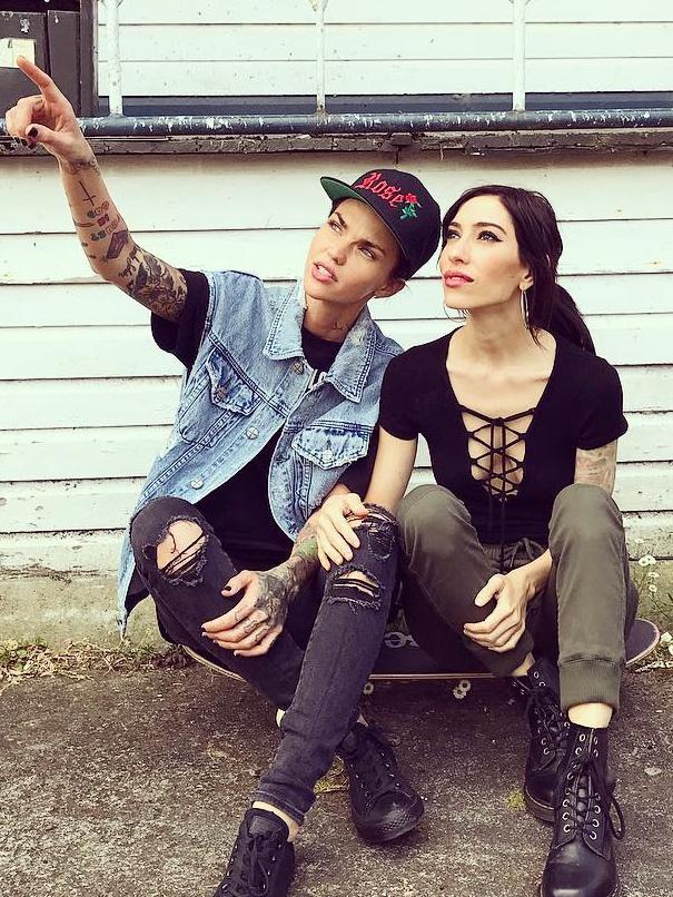 The pair went public with their relationship last week. Picture: Ruby Rose/Instagram