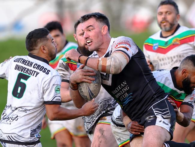Luke Douglas. Picture: DC Sports Photography. NRRRL First Grade Round 7 at Oakes Oval. Northern United Dirawongs vs Lower Clarence Magpies. 18 May 2024