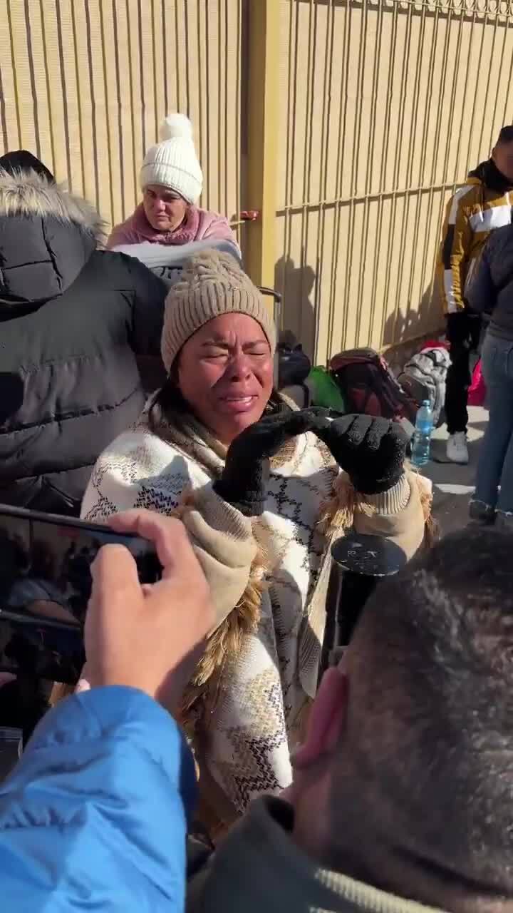 Migrants in tears after Trump sworn in