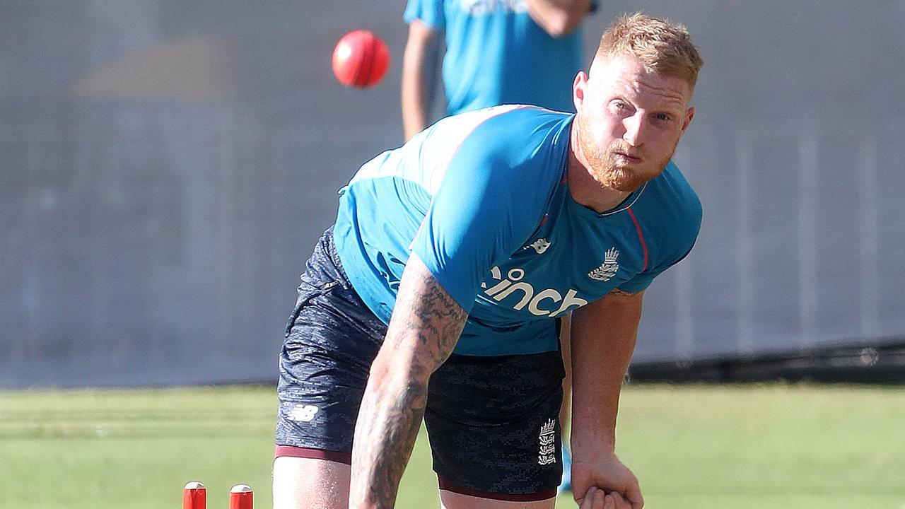 Ben Stokes in the Adelaide Oval nets. Photo by Sarah Reed/Getty Images