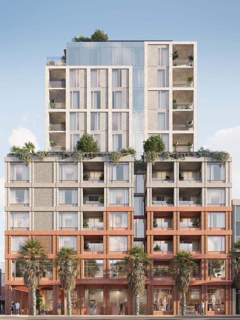 Developer Monno has gained approval for a 12-storey mixed-use building at 61-71 Moorabool St that will feature 58 residential apartments.