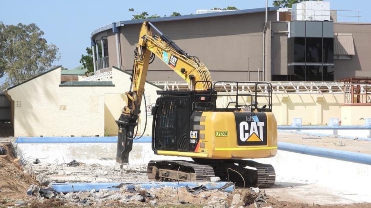 Demolition on Anzac Pool is well underway, despite a petition being submitted to council to save it.