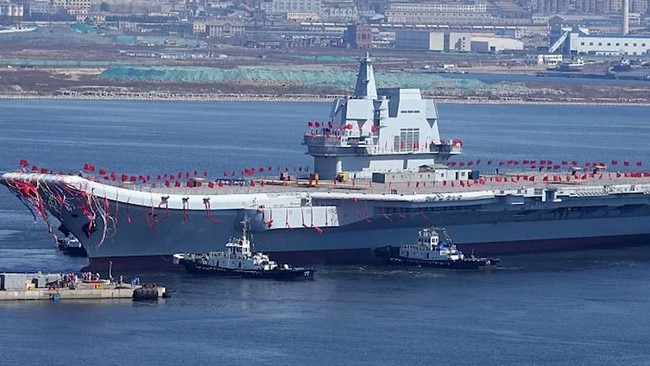 China's new aircraft carrier 001A. Picture: Getty Images.