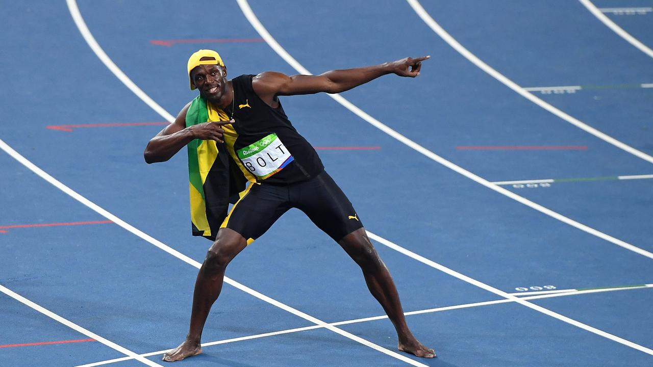 Jamaican sprinter Usain Bolt became a global super star of the track during a career that saw him win eight Olympic gold medals, including here in the men's 100m final at the Rio Olympics in 2016. Picture: AAP