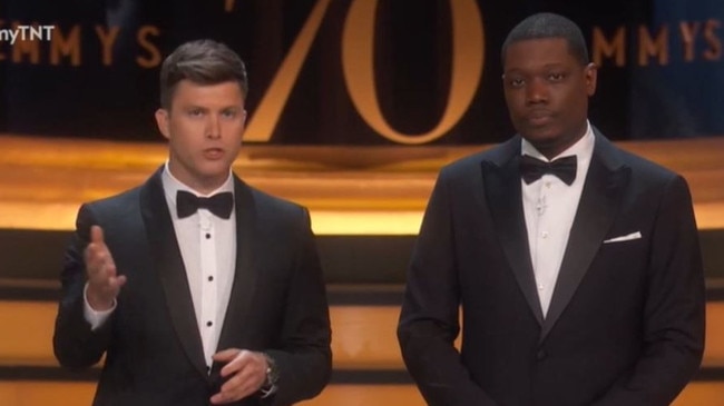 SNL stars Colin Jost and Michael Che hosted last year’s event.