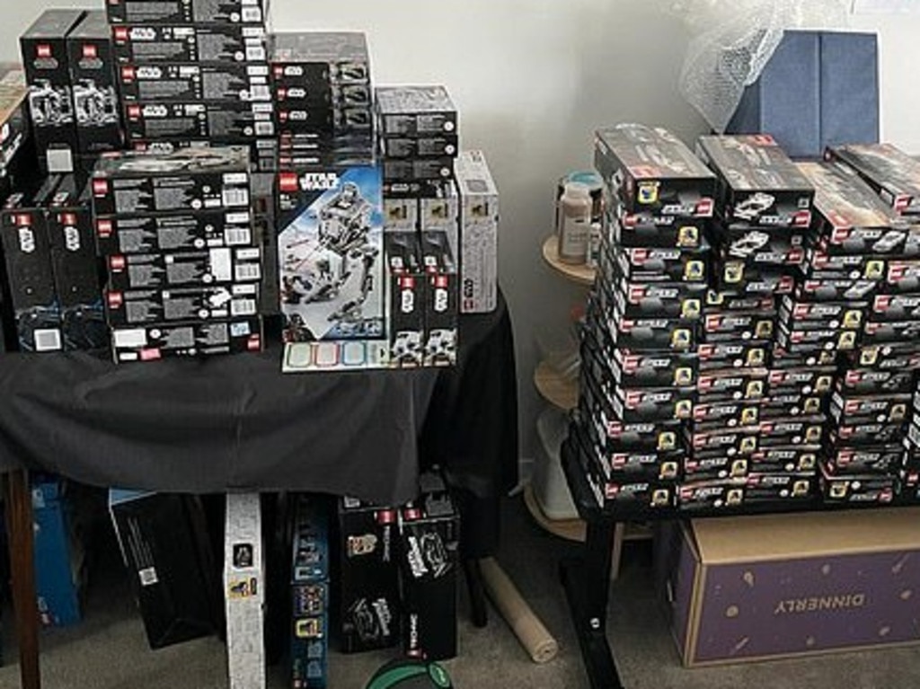 Harry Potter sets were among the 150 boxes of Lego police allegedly found at Stewart’s home. Picture: NSW Police