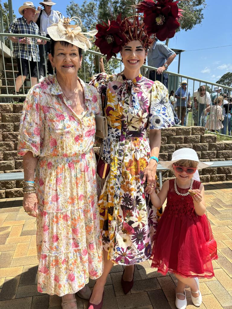 Racegoers at the Torbanlea Picnic Races.