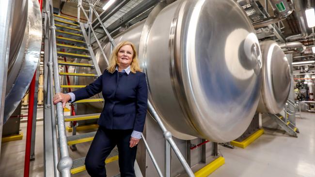 CSL’s Tricia Stewart at the Broadmeadows factory: ‘We are demonstrating what’s possible with Australian manufacturing and Australian labour.’ Picture: Tim Carrafa