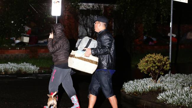 Lansvale residents were forced to leave their homes overnight. Picture: Bill Hearne