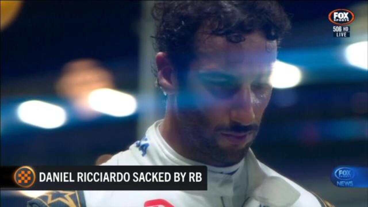 Daniel Ricciardo sacked by Red Bull