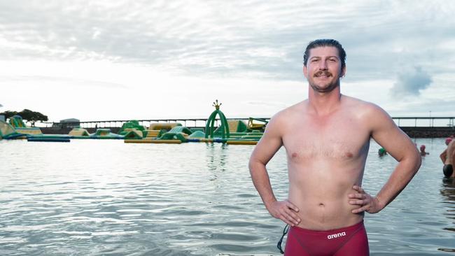 Tom McKinnon has his sights set on completing the Channel in under 5hrs. Picture: Steve Lock.