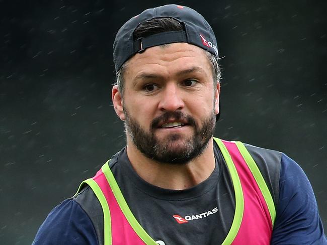 PERTH, AUSTRALIA - AUGUST 05: Adam Ashley-Cooper of the Wallabies in action during a Wallabies training session at the WACA on August 05, 2019 in Perth, Australia. (Photo by Paul Kane/Getty Images)