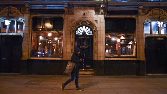 The UKs bars, pubs, restaurants and cafes have closed as the coronavirus continues to spread. Picture: Getty Images