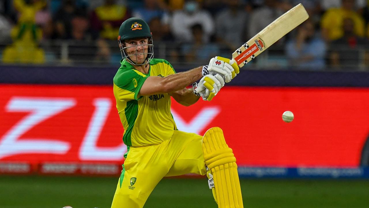 Australia's Mitchell Marsh is in red-hot form. Picture: Indranil Mukherjee / AFP