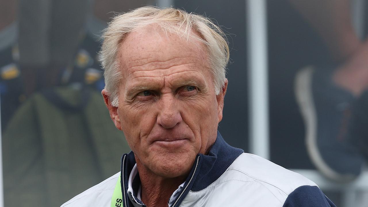 ST ALBANS, ENGLAND - JUNE 09: LIV Golf CEO Greg Norman pictured during day one of the LIV Golf Invitational at The Centurion Club on June 09, 2022 in St Albans, England. (Photo by Matthew Lewis/Getty Images)