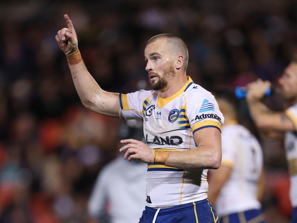 Parramatta captain Clint Gutherson continues to be an influential and inspirational fullback. Picture: Mark Metcalfe/Getty Images