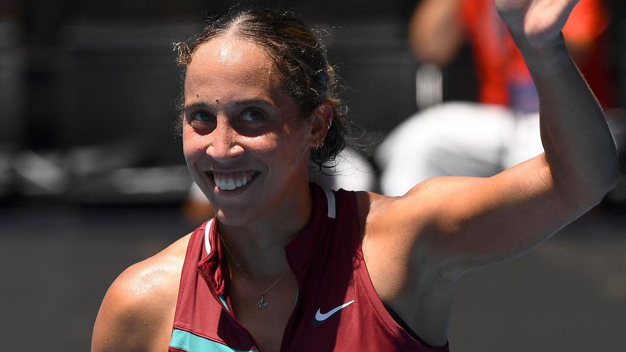Can Madison Keys be the first player to make Ash Barty drop a set this Aus Open? Picture: AFP.