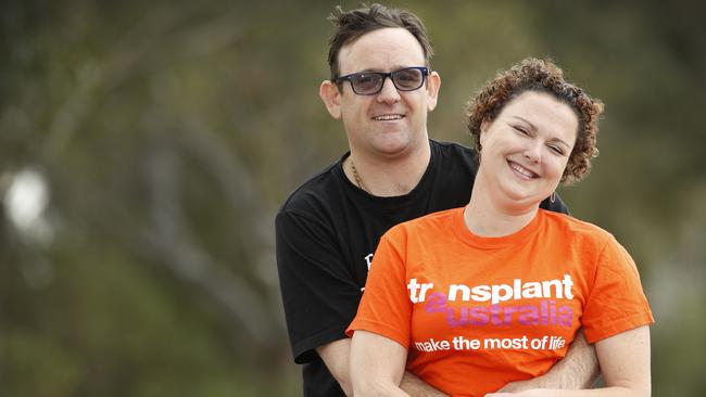 Terry Holyoak and Anna Modlin have both received a lifesaving or life-changing transplant and are now married. Picture: David Caird