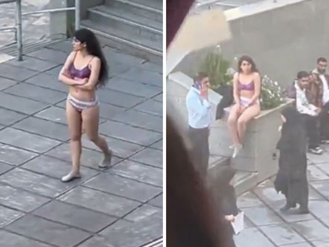 Woman arrested after taking off clothes at Iranian university
