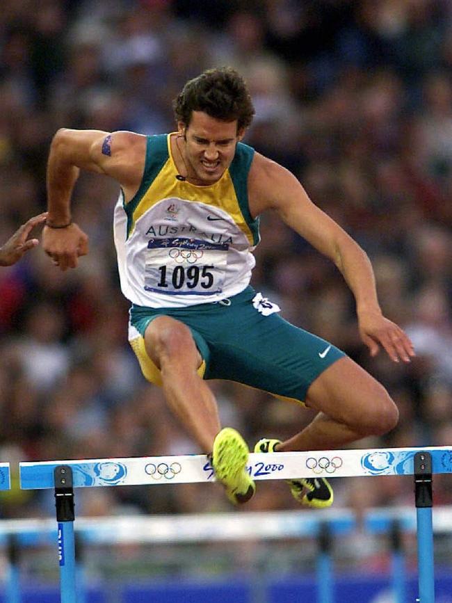 25/09/2000. Blair Young, Australia. 400m hurdles. 2000 Olympic Games. Sydney Olympics.