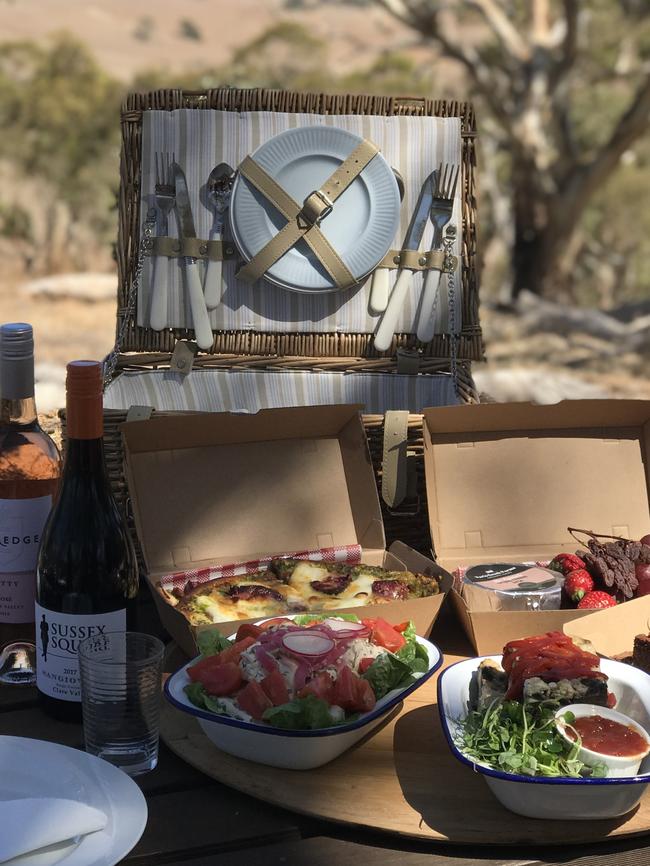 Dining in style along Spring Gully Road. Picture: Katie Spain