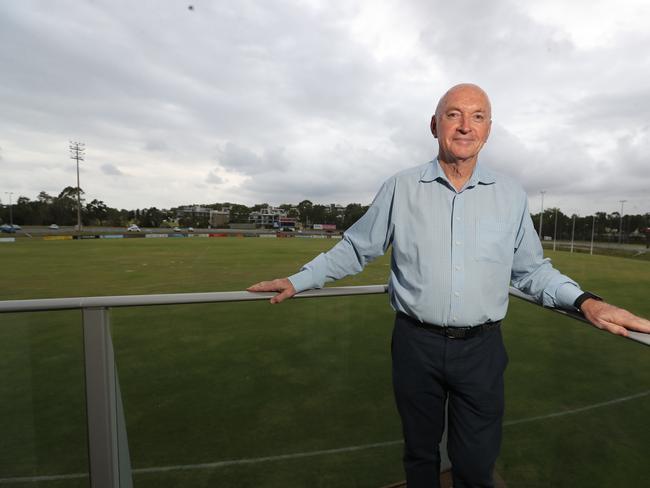 Picture of Dr Alan Mackenzie at Southport Sharks. He has been Sharks president for 45 years. Photo by Richard Gosling