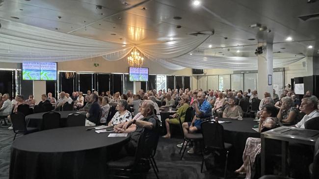 The book launch of ‘Salt Air &amp; Sweet Soil: A Colloquial History of the Mackay Northern Beaches’ by Doug Petersen on October 23 at Northern Beaches Bowls Club. Photo: Zoe Devenport