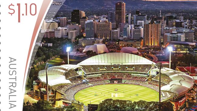 Adelaide Oval Sporting Stadium stamp. Image: Supplied