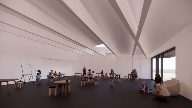 An artist's impression of one of the new multipurpose halls in the Warriewood Valley Community Centre. Picture: Supplied