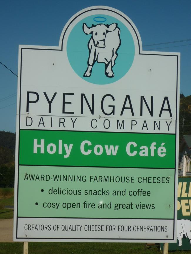 The Pyengana Dairy Company also runs a popular cafe in the tiny town of Pyengana in Tasmania’s fertile north-east.