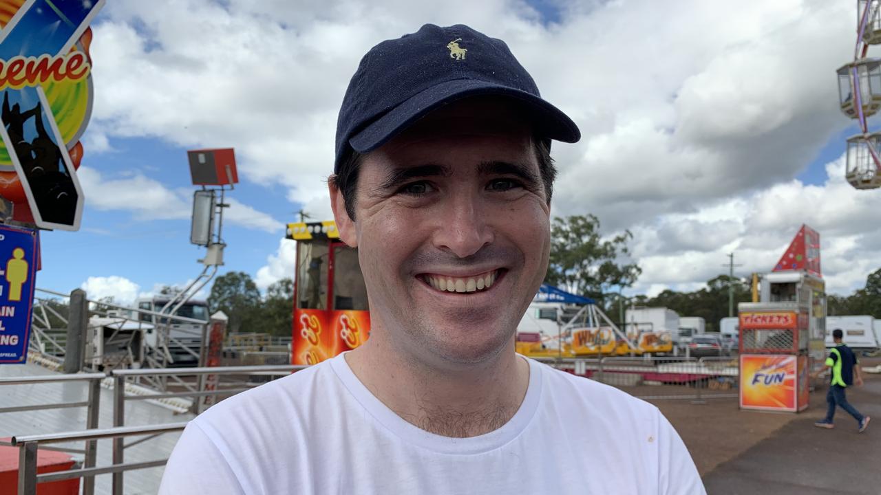 Stephen Burns, Hervey Bay. "I like to see the agriculture side of the show and the kids love the rides and games."