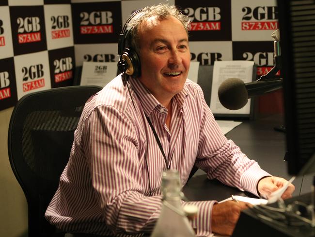 Controversial talkback host Chris Smith at 2GB in 2009.