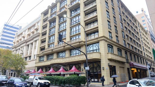 A Melbourne contracted Covid at the Playford Hotel in Adelaide. Picture: NCA NewsWire / Brenton Edwards