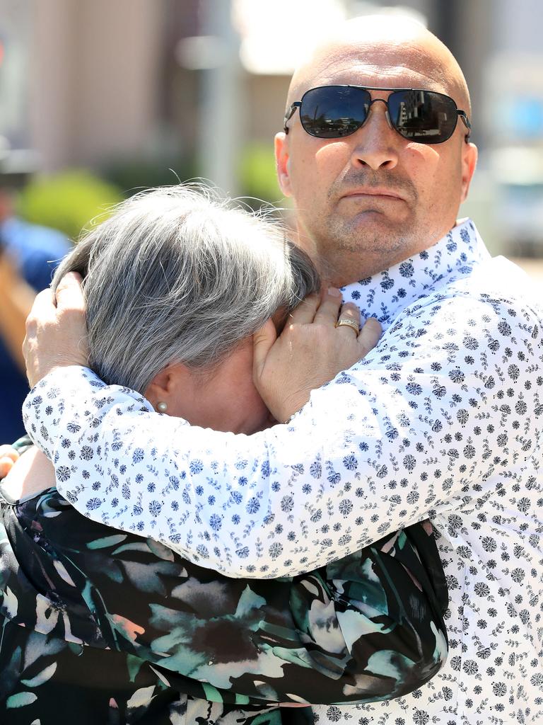 Donna and Miguel Baluskas together outside the Court after the decision. Pics Adam Head