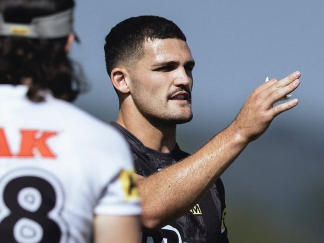 Nathan Cleary back at Penrith training in February