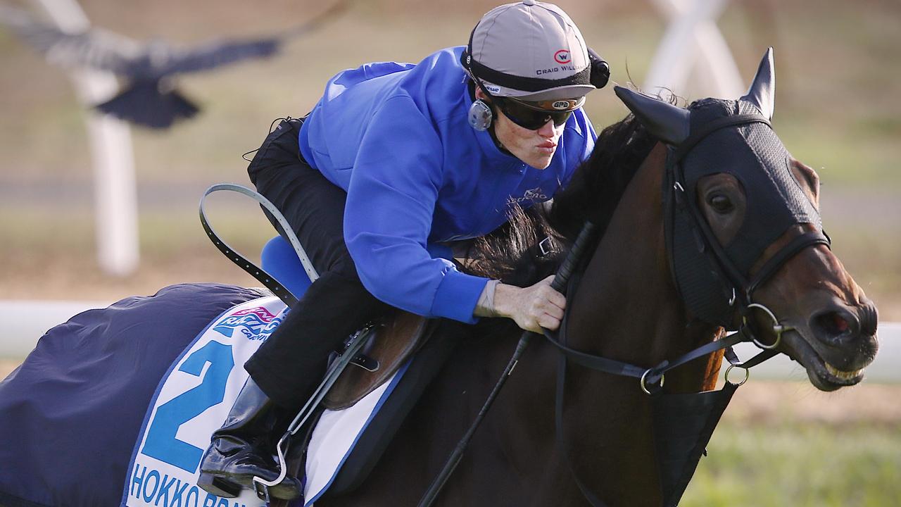 Werribee Internationals Hokko Brave ridden by Craig Williams Picture:Wayne Ludbey