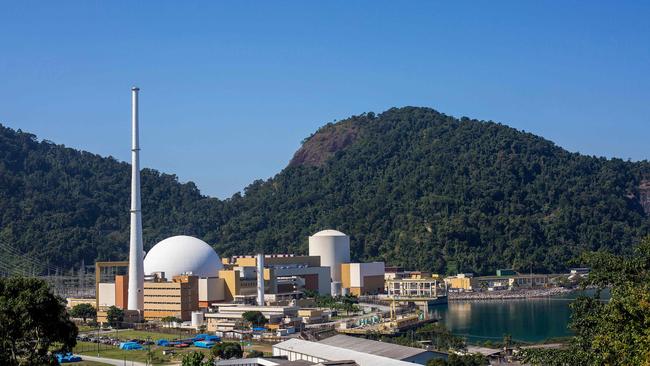 Australia has not embraced nuclear energy despite having a third of the world’s uranium. Pictured is Angra I and II nuclear power complex, in Angra dos Reis, Rio de Janeiro, Brazil. Picture: Daniel RAMALHO / AFP