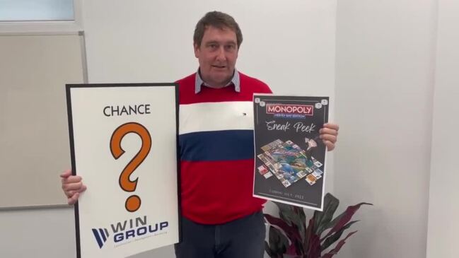 Managing Director of WIN Group Glen Winney convinced the owners of Monopoly to make a limited edition Hervey Bay Monopoly game featuring a whale token.