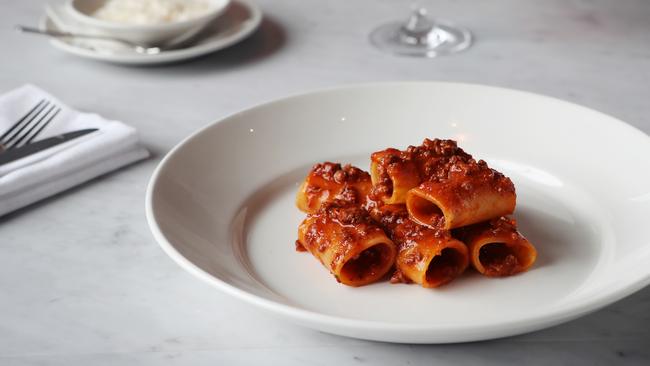 Di Stasio Citta: paccheri bolognese. Picture: Rebecca Michael